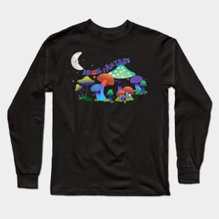 Fantastic Mushrooms and  Fantasy Moon Long Sleeve T-Shirt